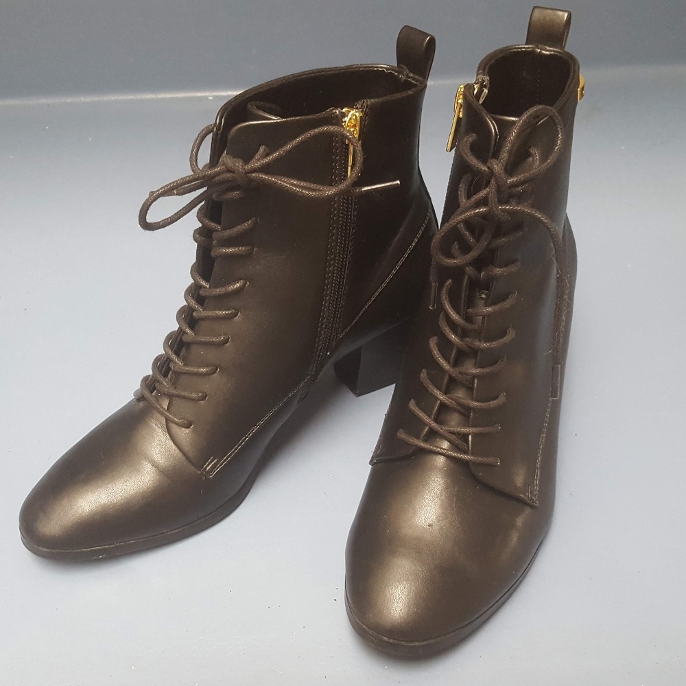 SOLD Calvin Klein Kylene Black Ankle Boots Sz 8